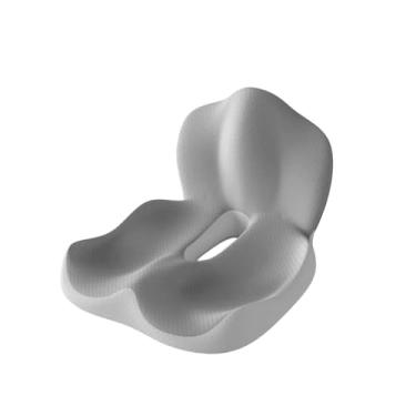 Imagem de Almofada lombar para cadeira de escritório, assento de carro - Almofada ortopédica de cóccix para alívio da dor no cóccix, hemorróidas pós-cirurgia - Almofada de assento de espuma viscoelástica com