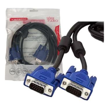 Imagem de Cabo Vga/vga Conexão De Vídeo Para Pc E Tela 3 Metros KAP-VGA-3M - NoB