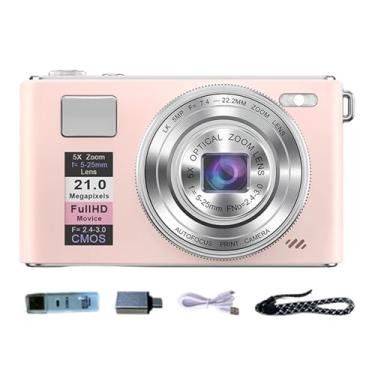Imagem de Generic Câmera digital resistente, gravadora, resolução de 48 megapixels, acessório portátil, brinquedo para estudo, gravação, vlog, viagem, show, Rosa