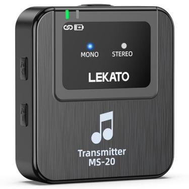 Imagem de LEKATO Monitor intra-auricular sem fio carregamento MS-20, com 1 transmissor, sistema IEM de 2,4 G, suporte OTG, um para mais, monitoramento intra-auricular para estúdio, ao vivo, cantor, banda (1