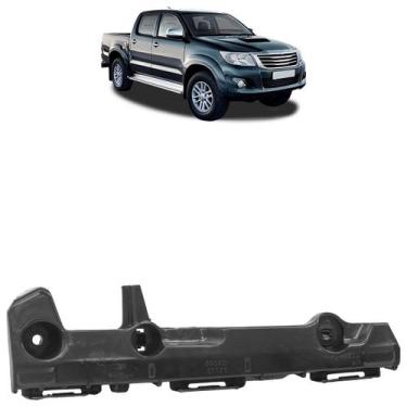 Imagem de Suporte Guia Parachoque Dianteiro Hilux 2012 2013 2014 2015 Preto - Au