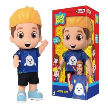 Imagem de Boneco Luccas Neto Aventureiro Loiro Fala 14 Frases Rosita, Luccas Net