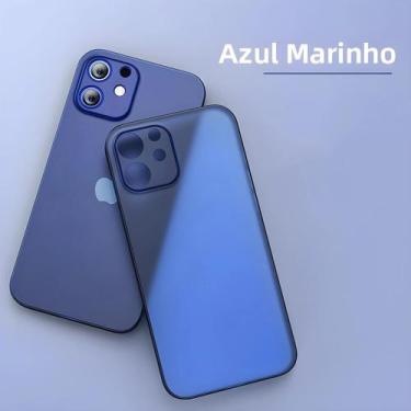 Imagem de Capa Ultra Fina E Fosca Para iPhone 11 12 13 14 15 16 pro Max Mini X X