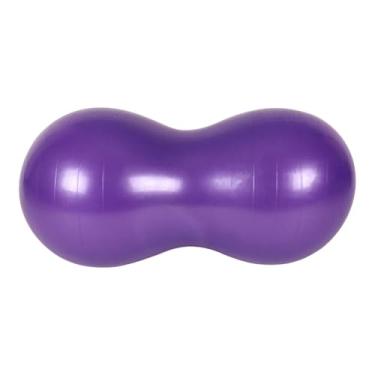 Imagem de Dynwave Bola de ioga Peanut, cadeira para exercícios, fitness, pilates, treino de core, treinamento de estabilidade com bomba, bola de equilíbrio para sentar, Roxo