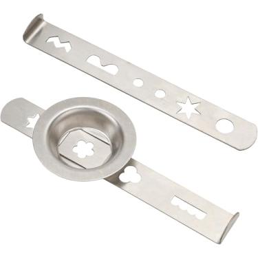 Imagem de Acessório de pastelaria para fazer biscoitos – Moldes de biscoito de aço inoxidável com designs de 4 e 5 padrões, anel de 53,5 mm, compatível com máquinas de cozinha Bosch, cortador de massa para