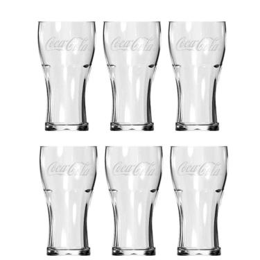 Imagem de Jogo De Copos Contour Coca Cola Nadir Copo 470Ml - 6 Unid