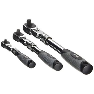 Imagem de EZRED MR482FL Conjunto de catraca extensível de 3 peças, prata