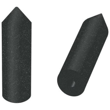 Imagem de Ponta Abrasiva Cônica Preta para Motor Micro Retífica - Rei Dos Estojo