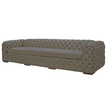 Imagem de Sofá 3 Lugares Astúria 240cm Couro Fendi - Gran Belo