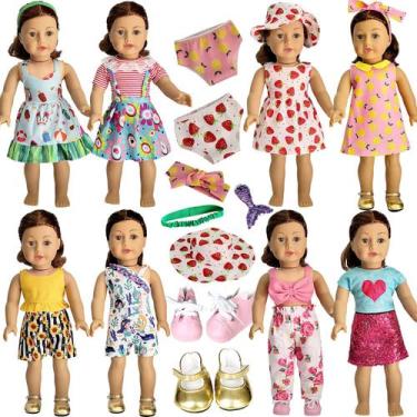 Imagem de Roupas e acessórios para bonecas HOAKWA para boneca de 18 polegadas