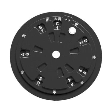 Imagem de oshhni Ferramenta de melodia musical redonda, acessórios de transposição musical, liga de alumínio, roda portátil de quintas para violino profissional