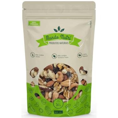 Imagem de 1kg Mix Castanhas e Frutas Secas Natural Mundo Nutri (1Kg, Sem Sal)