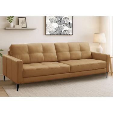 Imagem de Sofa 3 Lugares 240cm Couro Sintetico Corbelli Ferguile