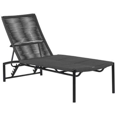 Imagem de Espreguiçadeira Tokyo Alumínio Trama Original Regulagem Prata