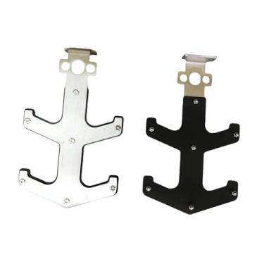 Imagem de YIJU Suportes para barras montados em rack, racks de armazenamento, equipamentos de agachamento, aço, fitness, portáteis, elegantes, suportes para barras