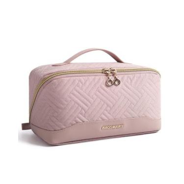 Imagem de Bolsa de maquiagem BAGSMART Travel Resistente à Água Cosmetic Pink