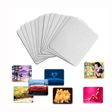 Imagem de 24 peças de mouse pad em branco para sublimação transferência de tinta impressão de calor artesanato