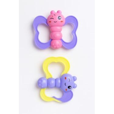 Imagem de BRINQUEDO BEBE DIVERTIDO RECOMENDADO PARA + 6 MESES (borboleta colors 10 cm)