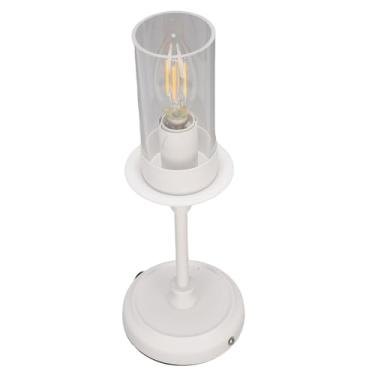 Imagem de Garosa Candeeiro de Castiçal Decorativo Design Vintage Candeeiro de Mesa de Cabeceira Multifuncional Decoração de Mesa Elegante 32x12x12cm para Festas de Casamento Ambiente Romântico