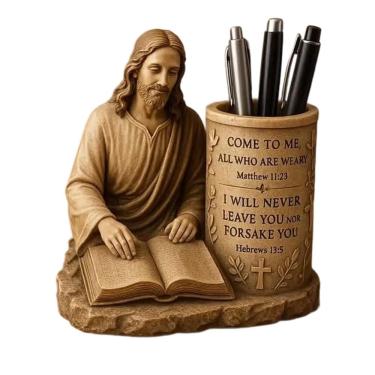 Imagem de Porta-canetas, organizador de mesa de resina, design inspirador