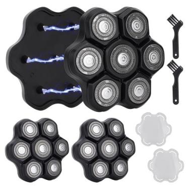 Imagem de Cabeças de reposição para barbeador de 7 lâminas - 2 unidades - Bozdyr