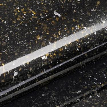 Imagem de Papel de contato de bancada Livelynine impermeável preto/dourado