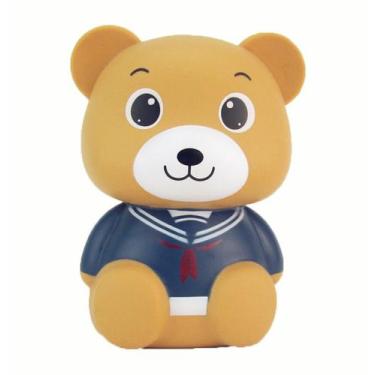 Imagem de Urso de desenho animado de PVC Piggy Bank de 15 cm para crianças com d