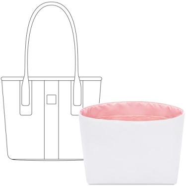 Imagem de FANJI Project Bolsa organizadora para bolsa MCM Liz Mini, ajuste personalizado dentro premium rosa Sakura leve resistente à água acessórios para inserção de bolsa