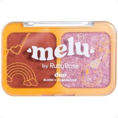 Imagem de Duo Blush e Iluminador Melu Potion Last Dance RR1002-2 - RUBY ROSE