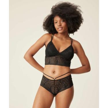 Imagem de Calcinha Caleçon Renda Marisa-70555, Preto, G