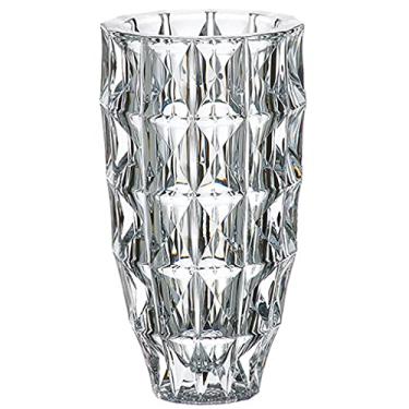 Imagem de YYBOES Vaso de vidro para decoração de vaso de flores, vaso de cristal, estilo nórdico, leve, luxuoso, simples, sala de estar, vaso decorativo artificial, ornamentos artísticos, decoração de vaso