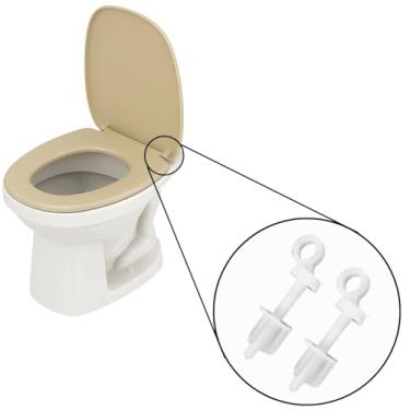 Imagem de Assento Sanitário Tampa Oval Soft Bege + Parafuso de fixação para assento sanitário