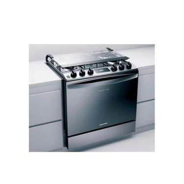 Imagem de Fogão Brastemp 5 Bocas de Embutir Inox com Turbo Chama e Touch Timer BYS5PCR