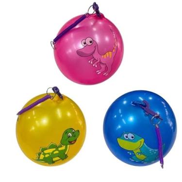 Imagem de Conjunto de bolas insufláveis com corda de molas de vinil(10)