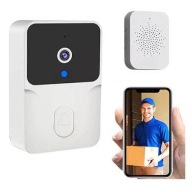 Imagem de Campainha Interfone Sem Fio Residencial Inteligente Wifi Video Premium