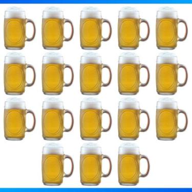 Imagem de Kit Com 18 Canecas De Vidro Chopp Cerveja Bar Restaurante Padaria 360M