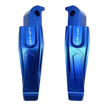 Imagem de Anti-derrapante Pedais de apoio para os pés do passageiro traseiro, para mt07 MT-07 mt 07 2013 2014 2015 2016 2017 2018 2019 2020(Azul)