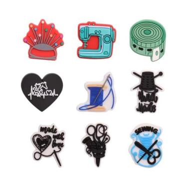 Imagem de Decorações De Calçados DIY Para Adultos, 9 Peças, Agulha De Máquina De