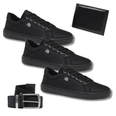 Imagem de Kit Leve Mais po Menos 3 Tênis Masculino + Cinto + Carteira - Bless Ac