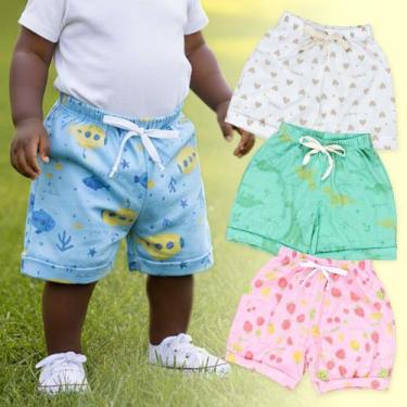 Imagem de Shorts Bebê Malha Macelin Com Estampas Fofas E Elegantes Cor:SubIIITam