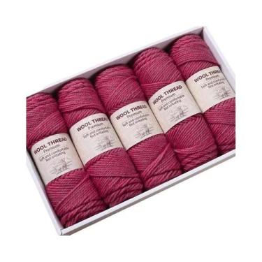 Imagem de Fio De Lã De Alpaca Grosso 500g 245 Agulhas Para Tricô Artesanal DIY: 