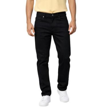 Imagem de Calça Jeans Masculina Preta Slim Tradicional Com Lycra Elastano - Mund