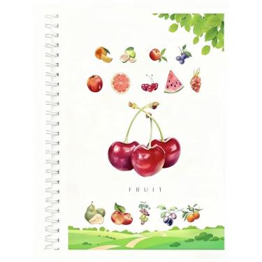 Imagem de Livro de exercícios em aquarela, conjunto de pintura de livros de aquarela, livro de colorir de água, conjunto adulto de tinta de aquarela, com tinta e caneta (sem tinta - frutas)