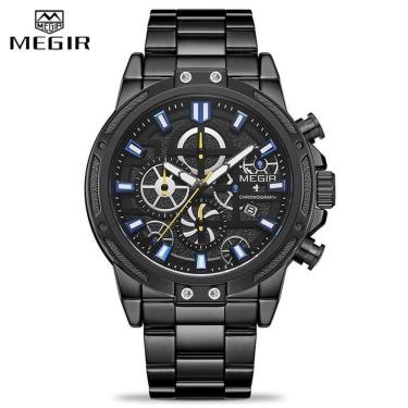 Imagem de Relógio Masculino Megir 2108 à Prova D'água Preto