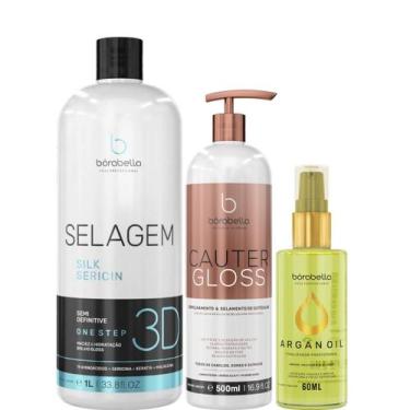 Imagem de Borabella Selagem Capilar 1L + Cauter 500ml + Argan 60ml