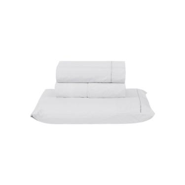Imagem de Jogo De Cama Premier Solteiro 03 Peças Hipercal 200 Fios 80% Algodão, 20% Poliéster - Branco