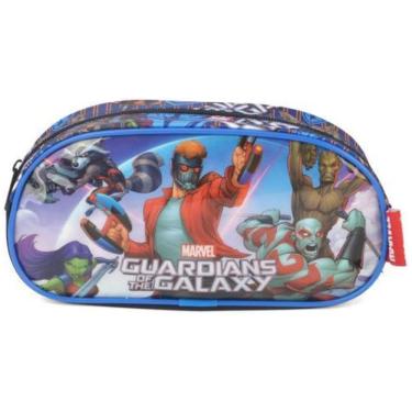 Imagem de Estojo Escolar Guardiões Da Galaxya Azul Marvel Organizador