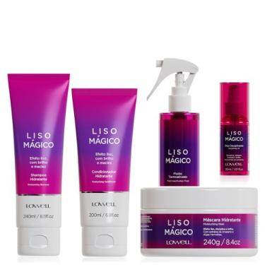 Imagem de Lowell Liso Magico Shampoo, Condicionador, Mascara, Oleo e Fluido 200m