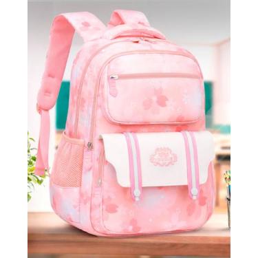 Imagem de Mochila Para Menina Juvenil Estudante Abertura 180 Florida - M3M, Rosa