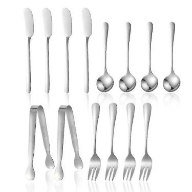 Imagem de Conjunto de facas para espalhar geleia de manteiga de queijo, 14 peças